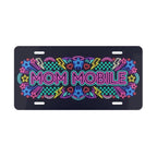 Mom Mobile Neon Retro Vanity Plate - Road Muse