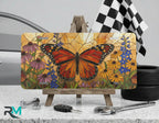Monarch Butterfly Floral Vanity Plate - Road Muse