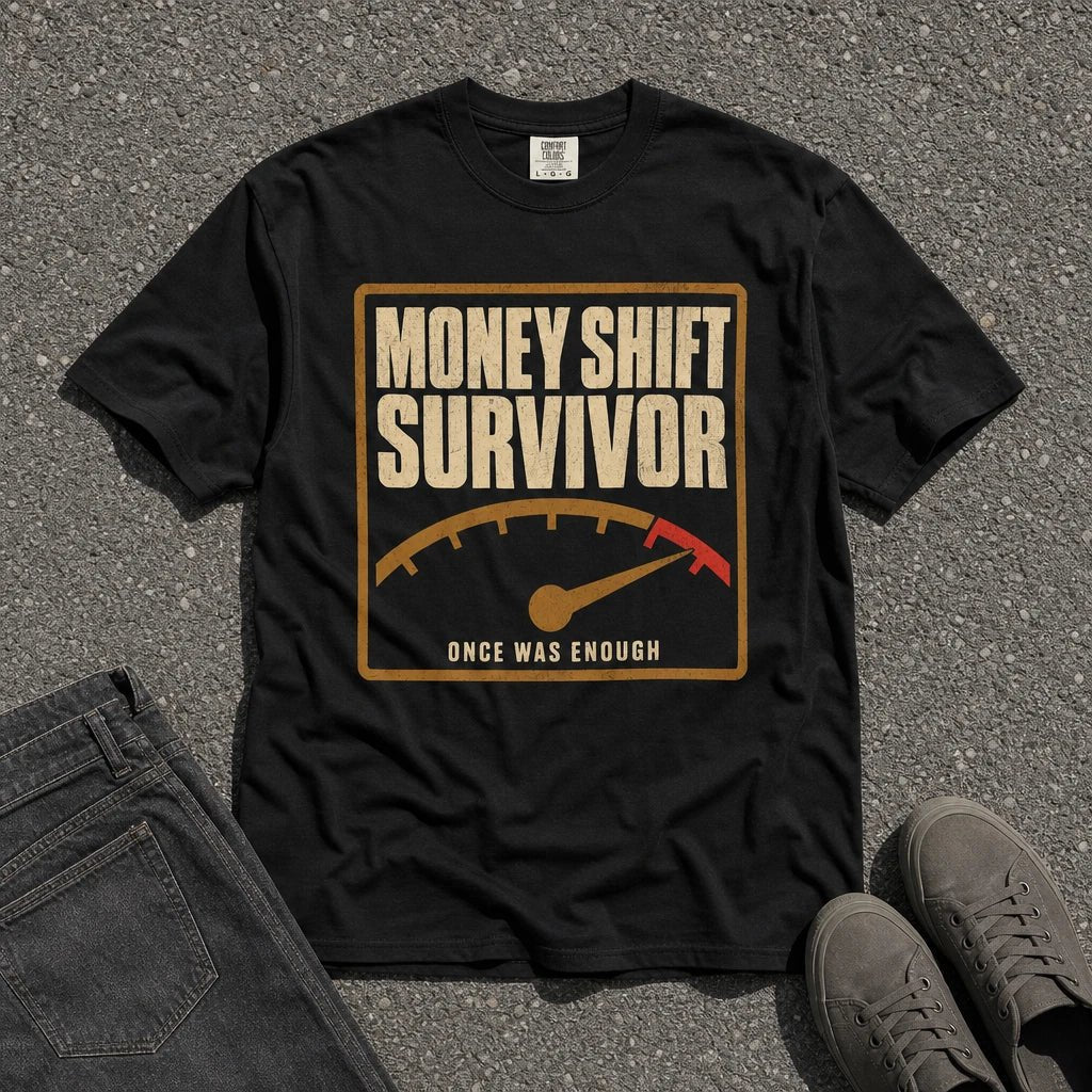 Money Shift Survivor Retro Gauge Tee - Road Muse