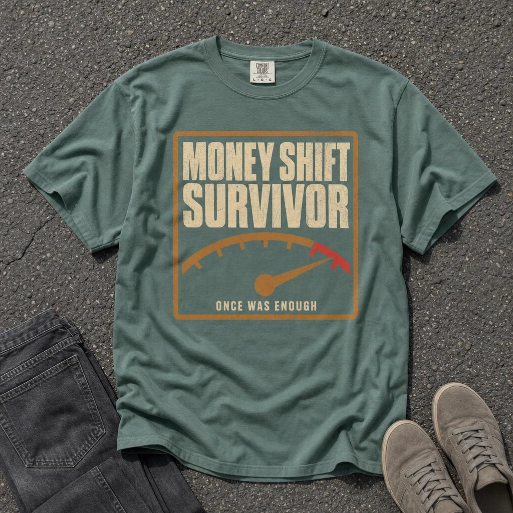 Money Shift Survivor Retro Gauge Tee - Road Muse