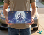 Moonlit Maiden Celestial Vanity Plate - Road Muse