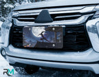 Moonlit Ninja Rooftop Vanity Plate - Road Muse