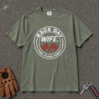 moss race day wife flags comfort colors tshirt — vintage motorsport wife graphic tee