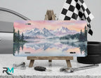 Mountain Lake Reflection Vanity Plate - Road Muse