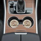Mushroom Car Coasters Set - Road Muse