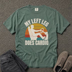 My Left Leg Does Cardio Retro Driving Tee - Road Muse