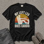 My Left Leg Does Cardio Retro Driving Tee - Road Muse