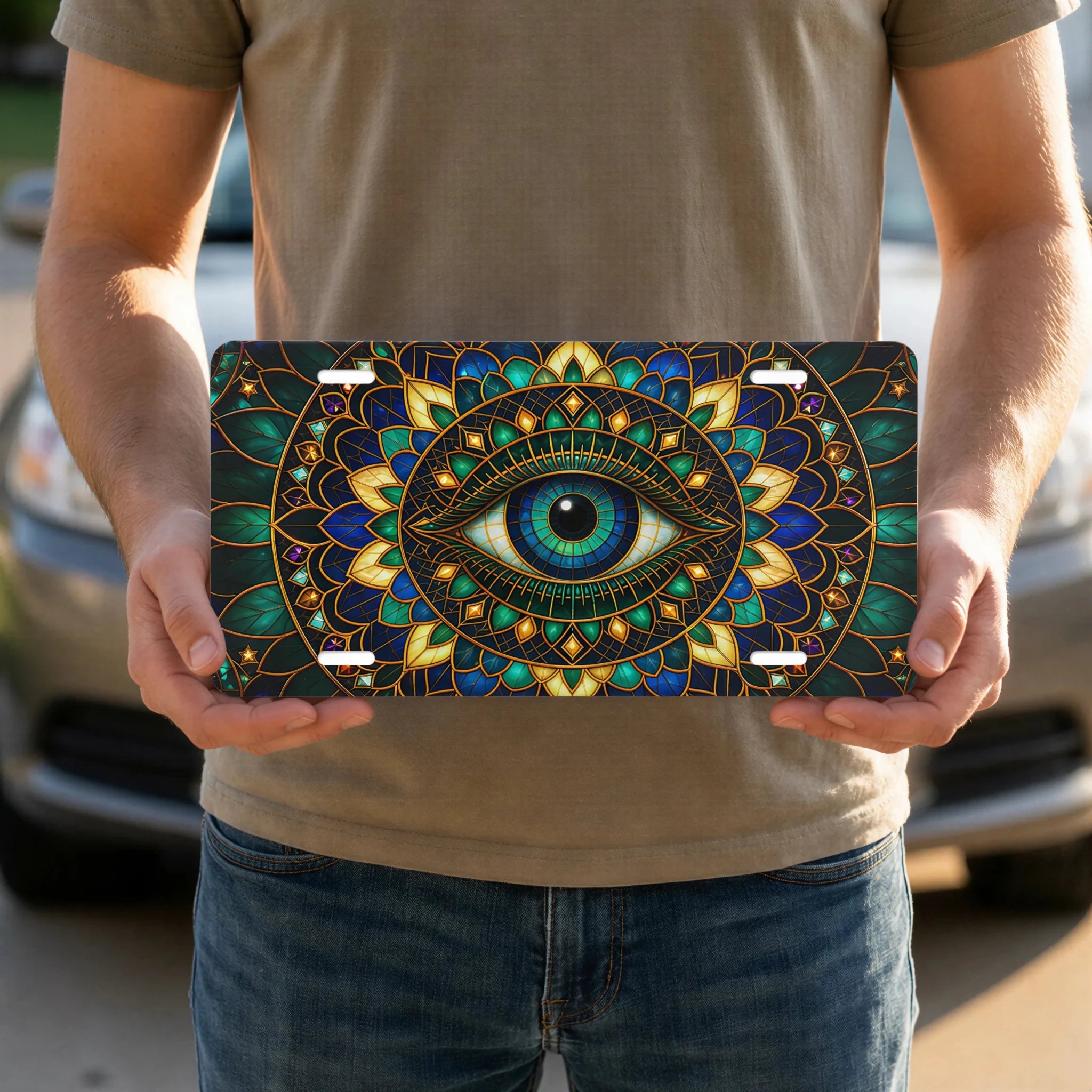 Mystic Eye Mandala Vanity Plate - Road Muse