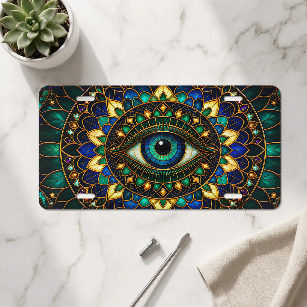 Mystic Eye Mandala Vanity Plate - Road Muse