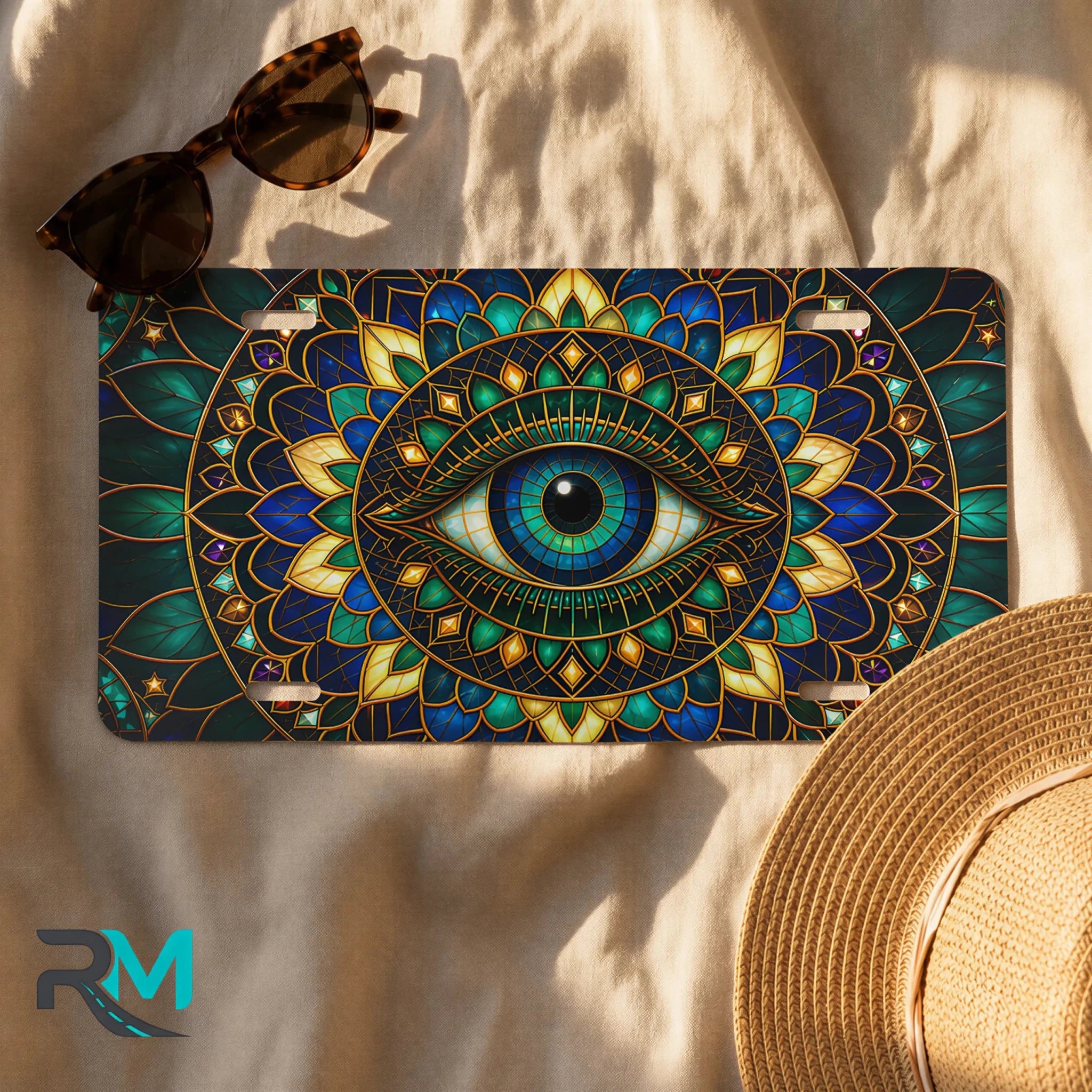 Mystic Eye Mandala Vanity Plate - Road Muse