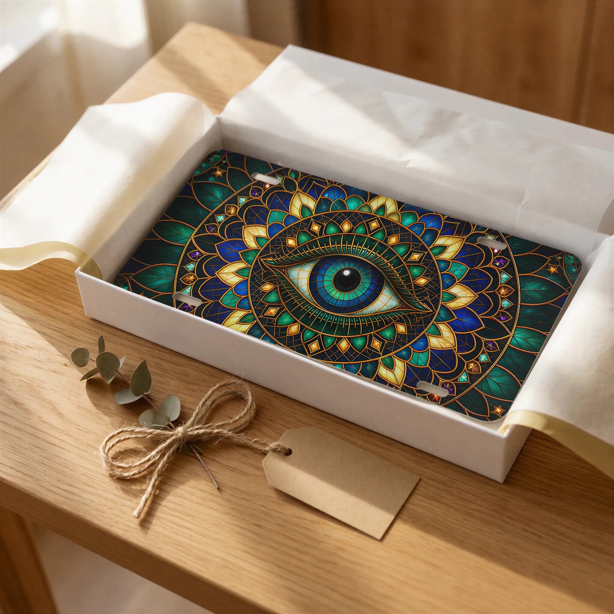 Mystic Eye Mandala Vanity Plate - Road Muse