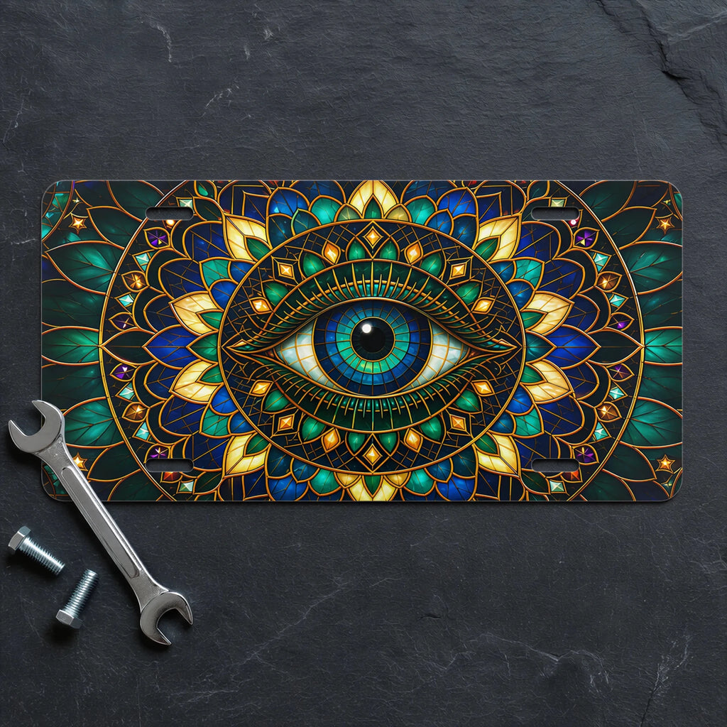 Mystic Eye Mandala Vanity Plate - Road Muse