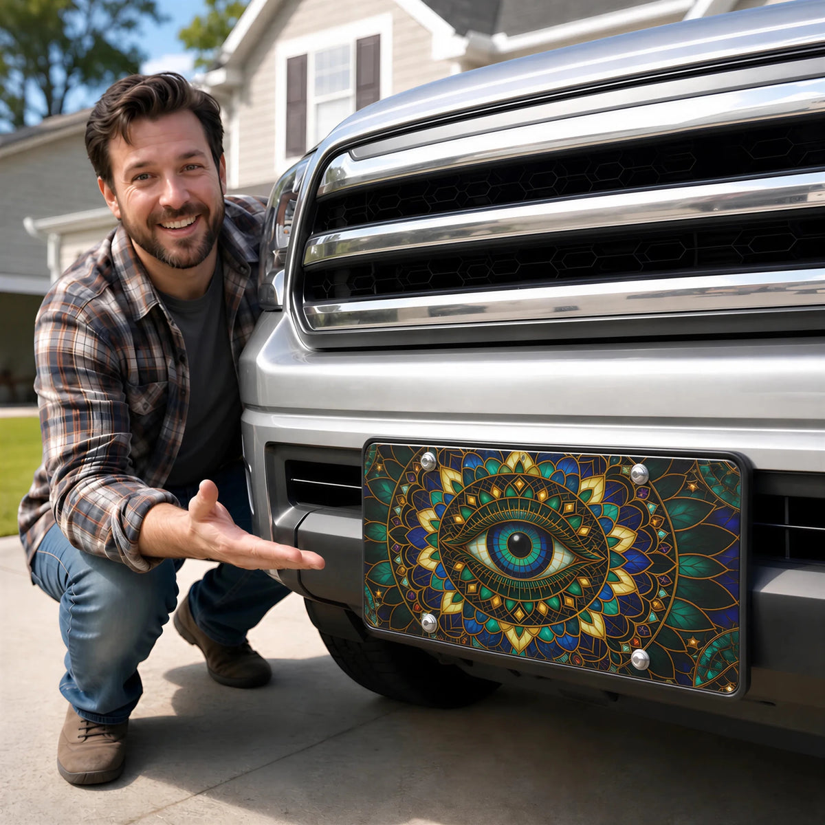 Mystic Eye Mandala Vanity Plate - Road Muse