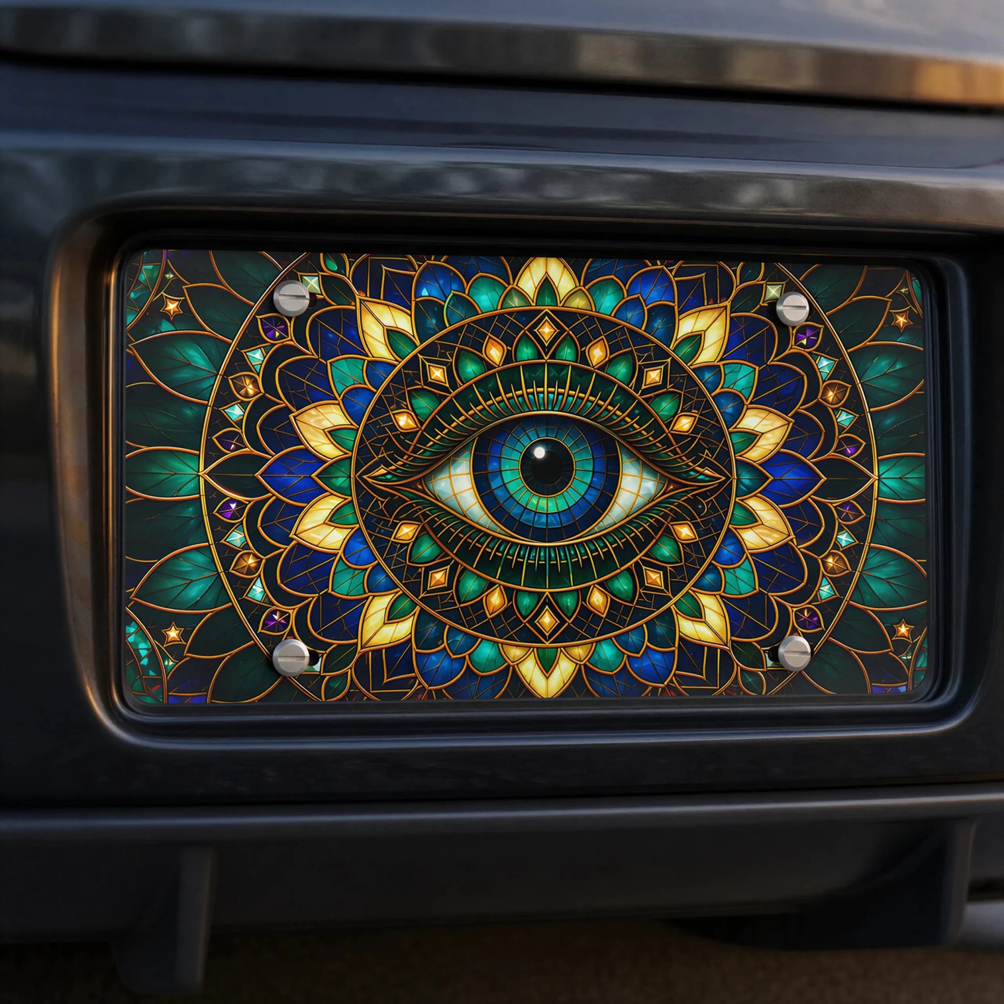 Mystic Eye Mandala Vanity Plate - Road Muse
