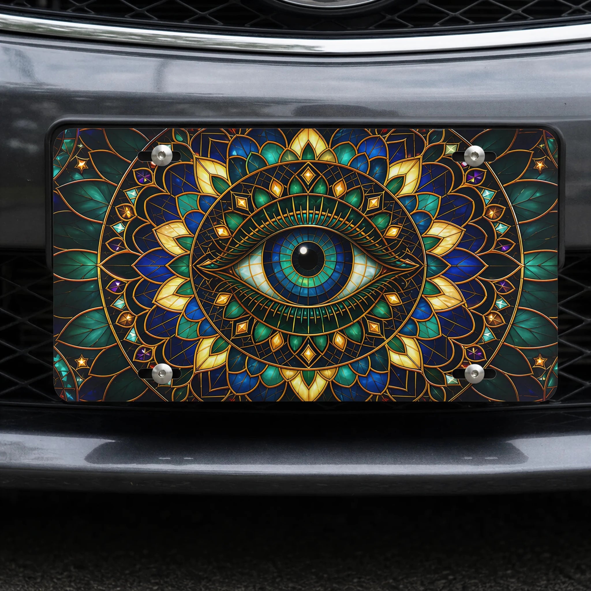 Mystic Eye Mandala Vanity Plate - Road Muse