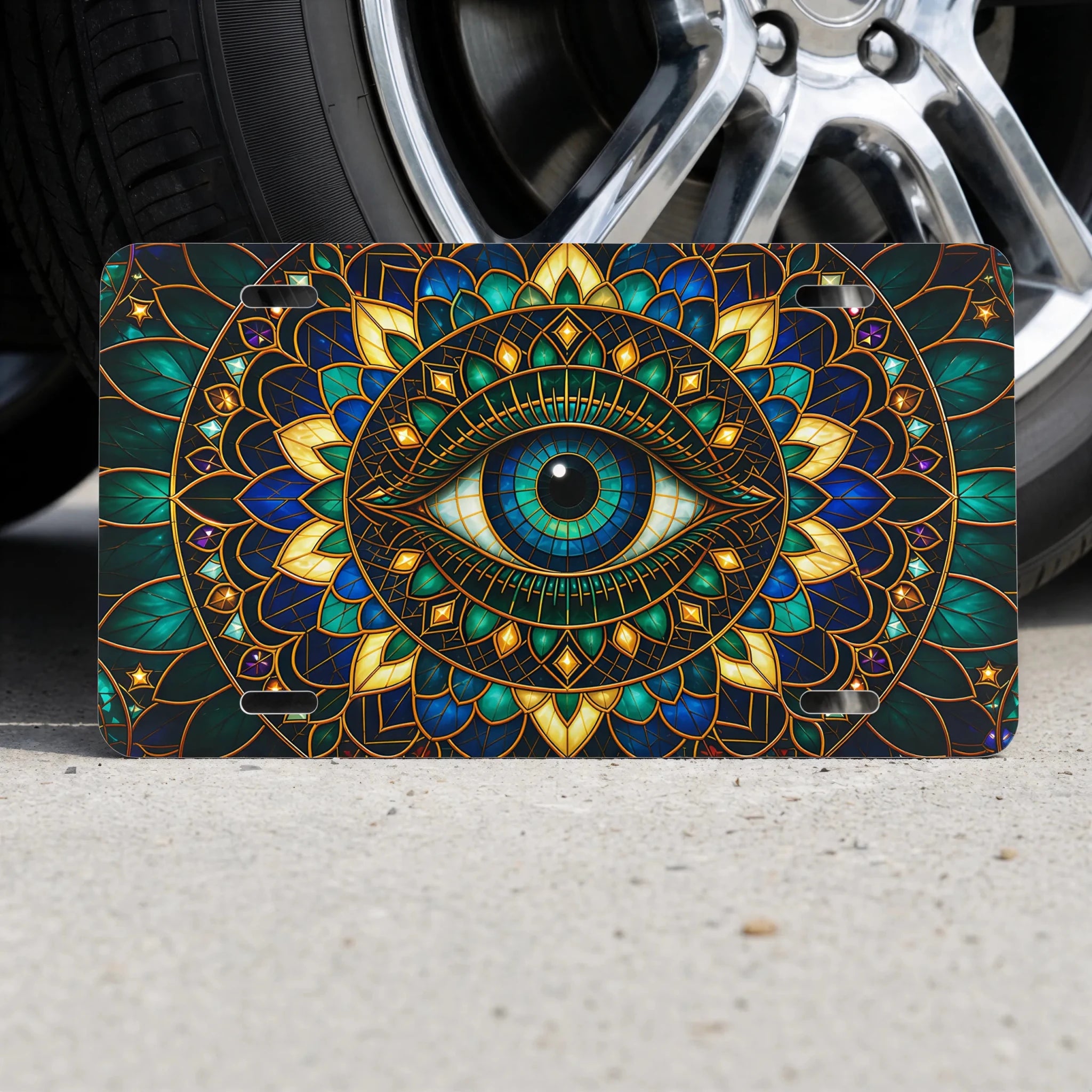 Mystic Eye Mandala Vanity Plate - Road Muse