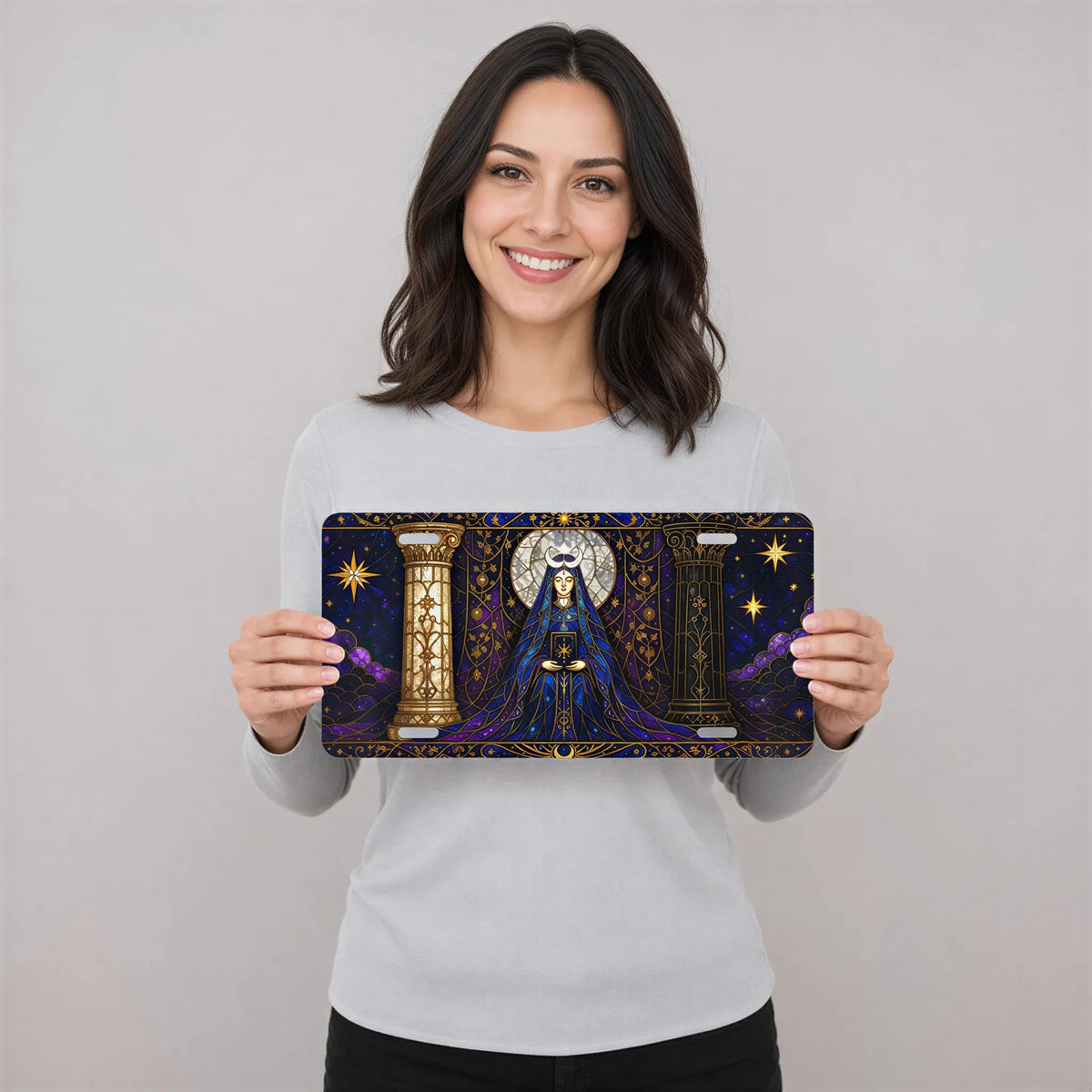 Mystic Oracle Celestial Vanity Plate - Road Muse