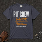 navy pit crew daddy tshirt — drag racing dad vintage graphic comfort colors tee