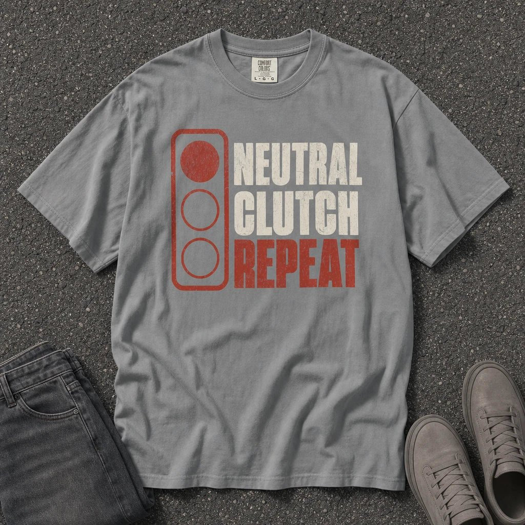 Neutral Clutch Repeat Brake Light Tee - Road Muse