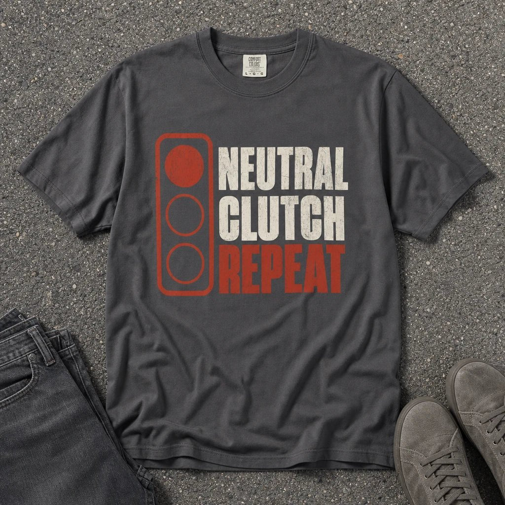 Neutral Clutch Repeat Brake Light Tee - Road Muse