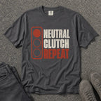 Neutral Clutch Repeat Brake Light Tee - Road Muse