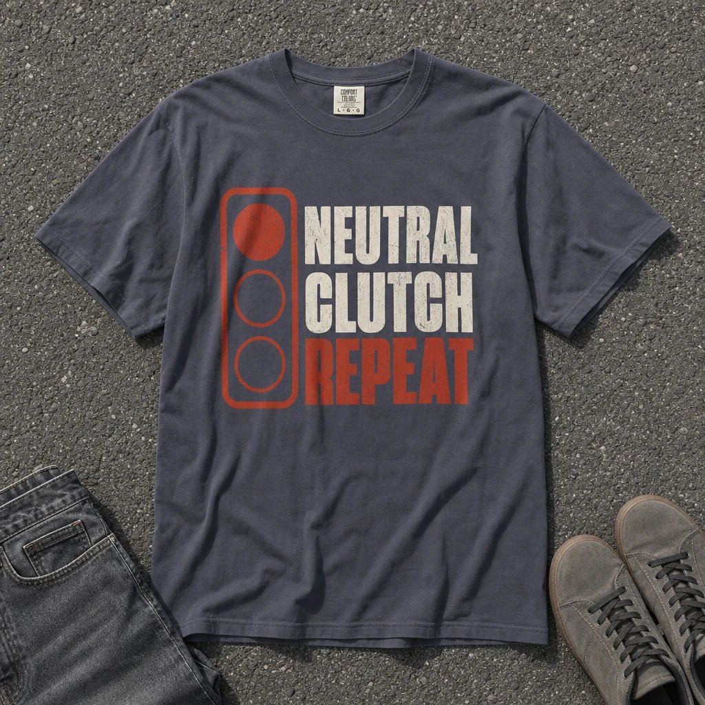 Neutral Clutch Repeat Brake Light Tee - Road Muse