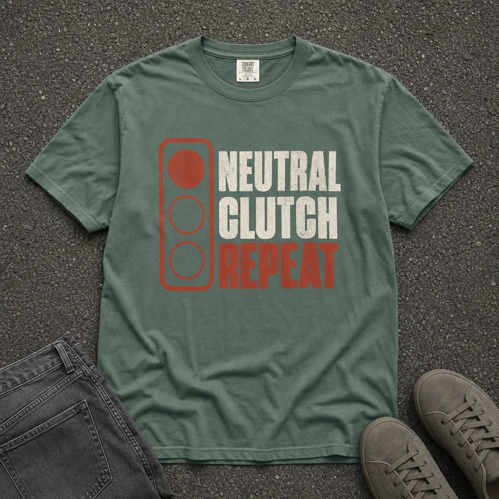 Neutral Clutch Repeat Brake Light Tee - Road Muse