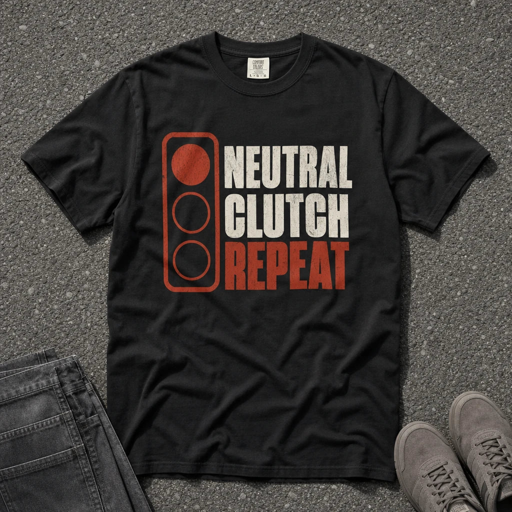 Neutral Clutch Repeat Brake Light Tee - Road Muse
