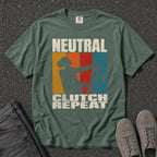 Neutral Clutch Repeat Retro Color Block Tee - Road Muse