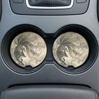 Nine-Tailed Fox Mystical Car Coasters Set - Road Muse