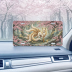 Nine-Tailed Fox Sakura Forest Vanity Plate - Road Muse