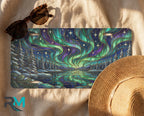 Northern Lights Lake Scene Vanity Plate - Road Muse