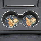 Orange Tabby Cat Lantern Car Coasters Set - Road Muse
