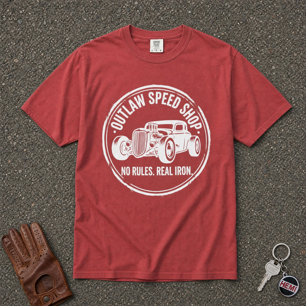 Outlaw Speed Shop Hot Rod Tee - Road Muse
