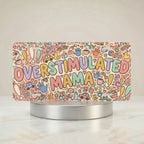 Overstimulated Mama Colorful Doodle Vanity Plate - Road Muse