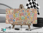 Overstimulated Mama Colorful Doodle Vanity Plate - Road Muse