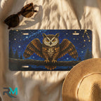 Owl Constellation Night Sky Vanity Plate - Road Muse
