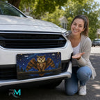 Owl Constellation Night Sky Vanity Plate - Road Muse