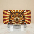 Owl Illustration Vanity Plate - Road Muse
