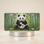 Panda Eating Bamboo Vanity Plate - Road Muse