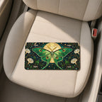 Green Luna Moth Stained Glass Vanity Plate