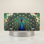 Peacock Feathers Vanity Plate - Road Muse
