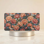 Peony Floral Vanity Plate - Road Muse