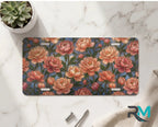 Peony Floral Vanity Plate - Road Muse