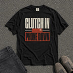 Phone Down Driving Typography Tee - Road Muse