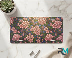 Pink Floral Pattern Vanity Plate - Road Muse