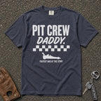 Pit Crew Daddy Checkered Flag Tee - Road Muse