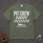 Pit Crew Daddy Checkered Flag Tee - Road Muse