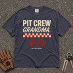 Pit Crew Grandma Racing Flags Tee - Road Muse