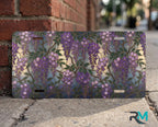 Purple Wisteria Floral Vanity Plate - Road Muse